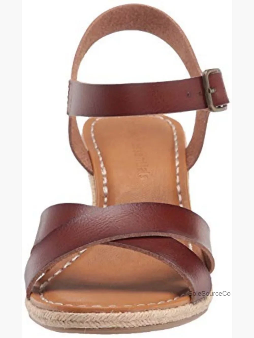 Women's Espadrille Wedge Sandal with Adjustable Buckle